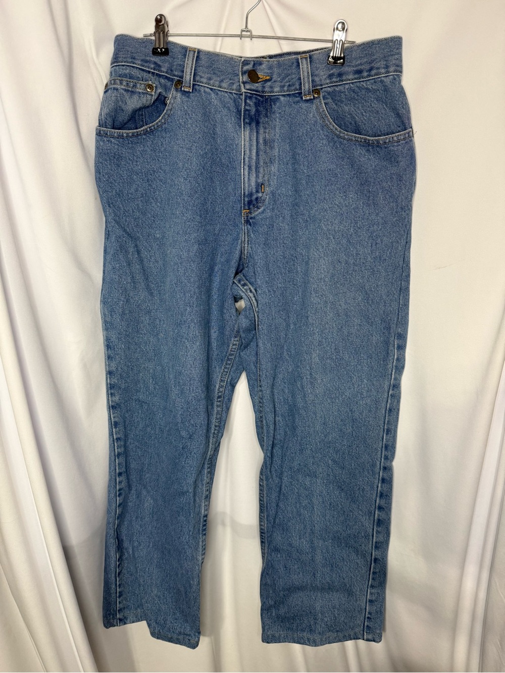 L.L. Bean womens Straight-Leg Light Blue Jeans